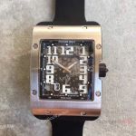 Richard Mille RM016 SS Case White Arabic Markers Rubber Copy Watch